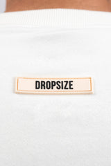 HEAVY OVERSIZE RUBBER PATCH SWEATER CREAM WHITE