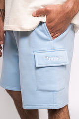 HEAVY CARGO SWEAT SHORT BLUE