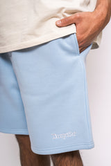 HEAVY SWEAT EMBO SHORT BABY BLUE