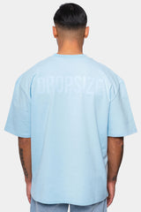 HEAVY OVERISZE HD PRINT T-SHIRT BABY BLUE