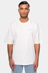 HEAVY EMBO T-SHIRT COCONUT MILK