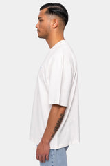 HEAVY EMBO T-SHIRT COCONUT MILK