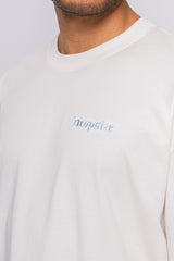 HEAVY EMBO T-SHIRT COCONUT MILK