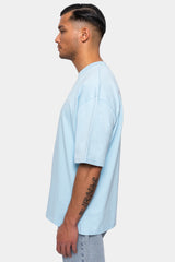 HEAVY OVERSIZE CRIME TSHIRT BABY BLUE