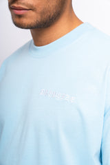 HEAVY OVERSIZE CRIME TSHIRT BABY BLUE