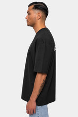 HEAVY OVERSIZE ''BROKEN DREAMS'' T-SHIRT WASHED BLACK