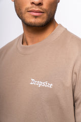 HEAVY OVERSIZE EMBO TSHIRT  SILVER MINK