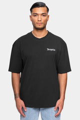 HEAVY OVERSIZE BACKPRINT TSHIRT Washed Black