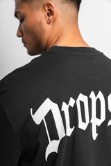 HEAVY OVERSIZE BACKPRINT TSHIRT Washed Black