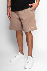 HEAVY SWEAT EMBO SHORT SILVER MINK