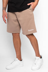 HEAVY SWEAT EMBO SHORT SILVER MINK
