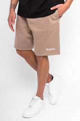 HEAVY SWEAT EMBO SHORT SILVER MINK