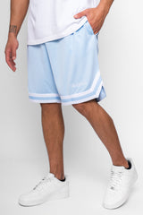 LOGO MESH SHORT BABY BLUE