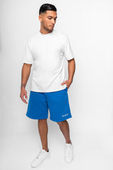 HEAVY SWEAT EMBO SHORT ROYAL BLUE