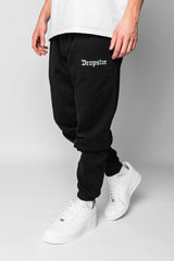 HEAVY EMBO SWEAT PANTS BLACK