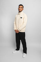 LOGO TRACK JACKET CREAM WHITE