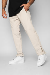 WIDE TRACK PANTS CREAM WHITE