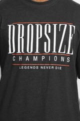 HEAVY OVERSIZE CHAMPIONS T-SHIRT WASHED BLACK