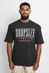 HEAVY OVERSIZE CHAMPIONS T-SHIRT WASHED BLACK