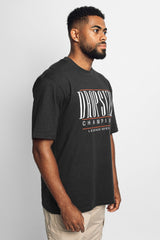 HEAVY OVERSIZE CHAMPIONS T-SHIRT WASHED BLACK