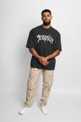 HEAVY OVERSIZE LOGO T-SHIRT WASHED BLACK