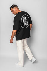 HEAVY OVERSIZE ''MONEY ON MY MIND'' T-SHIRT BLACK