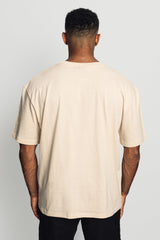 HEAVY OVERSIZE WHITE DOVES T-SHIRT COCONUT MILK