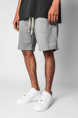 HEAVY SWEAT EMBO SHORT GREY MELANGE