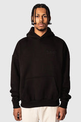 HEAVY OVERSIZE MOON V2 HOODIE BLACK