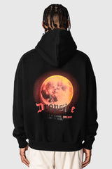 HEAVY OVERSIZE MOON V2 HOODIE BLACK
