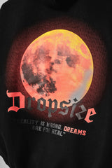 HEAVY OVERSIZE MOON V2 HOODIE BLACK