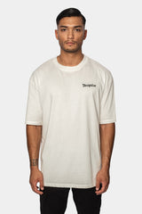 HEAVY OVERSIZE ''MONEY ON MY MIND'' T-SHIRT CREAM WHITE