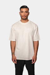 HEAVY OVERSIZE V2 MOON T-SHIRT CREAM WHITE