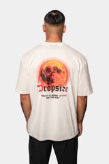 HEAVY OVERSIZE V2 MOON T-SHIRT CREAM WHITE