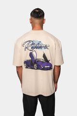 HEAVY OVERSIZE RIDERZ T-SHIRT COCONUT MILK