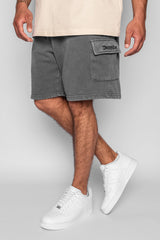 HEAVY CARGO SWEAT SHORT WASHED GREY