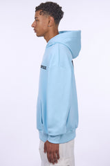 HEAVY OVERSIZE HD PRINT HOODIE BLUE GLOW