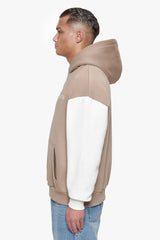 HEAVY OVERSIZE CREAM SLEEVE HOODIE SILVER MINK