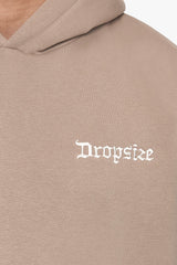 HEAVY OVERSIZE CREAM SLEEVE HOODIE SILVER MINK