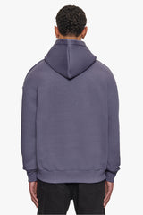 HEAVY OVERSIZE SMALL EMBO HOODIE GRANITE
