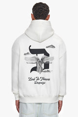 HEAVY OVERSIZE LOST IN HEAVEN HOODIE CREAM WHITE