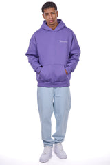 HEAVY OVERZIZE EMBO HOODIE PURPLE WASHED