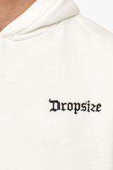HEAVY OVERSIZE ''OPEN CASTING'' HOODIE CREAM WHITE