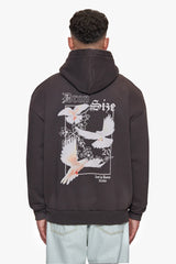 HEAVY OVERSIZE KHEIR HOODIE WASHED BLACK