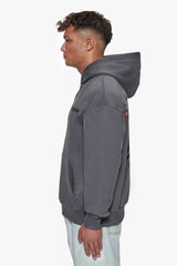 HEAVY OVERSIZE CHERRY FLOWERS HOODIE GREY