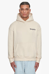 HEAVY OVERSIZE FEAR DEATH HOODIE COCONUT MILK