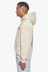 HEAVY OVERSIZE FEAR DEATH HOODIE COCONUT MILK