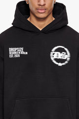 HEAVY OVERSIZE DESIGNED IN BERLIN HOODIE BLACK