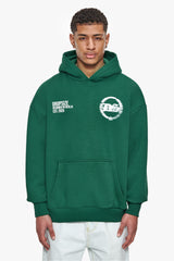HEAVY OVERSIZE DESIGNED IN BERLIN HOODIE WASHED GREEN