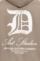 HEAVY OVERSIZE ART STUDIOS HOODIE SIMPLY TAUPE